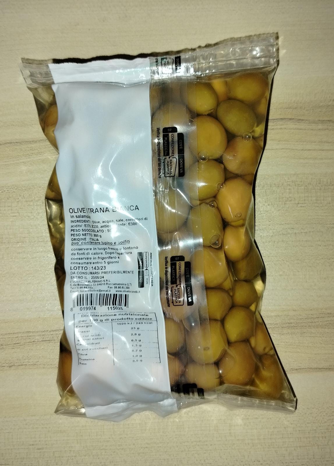 White olives Itrana